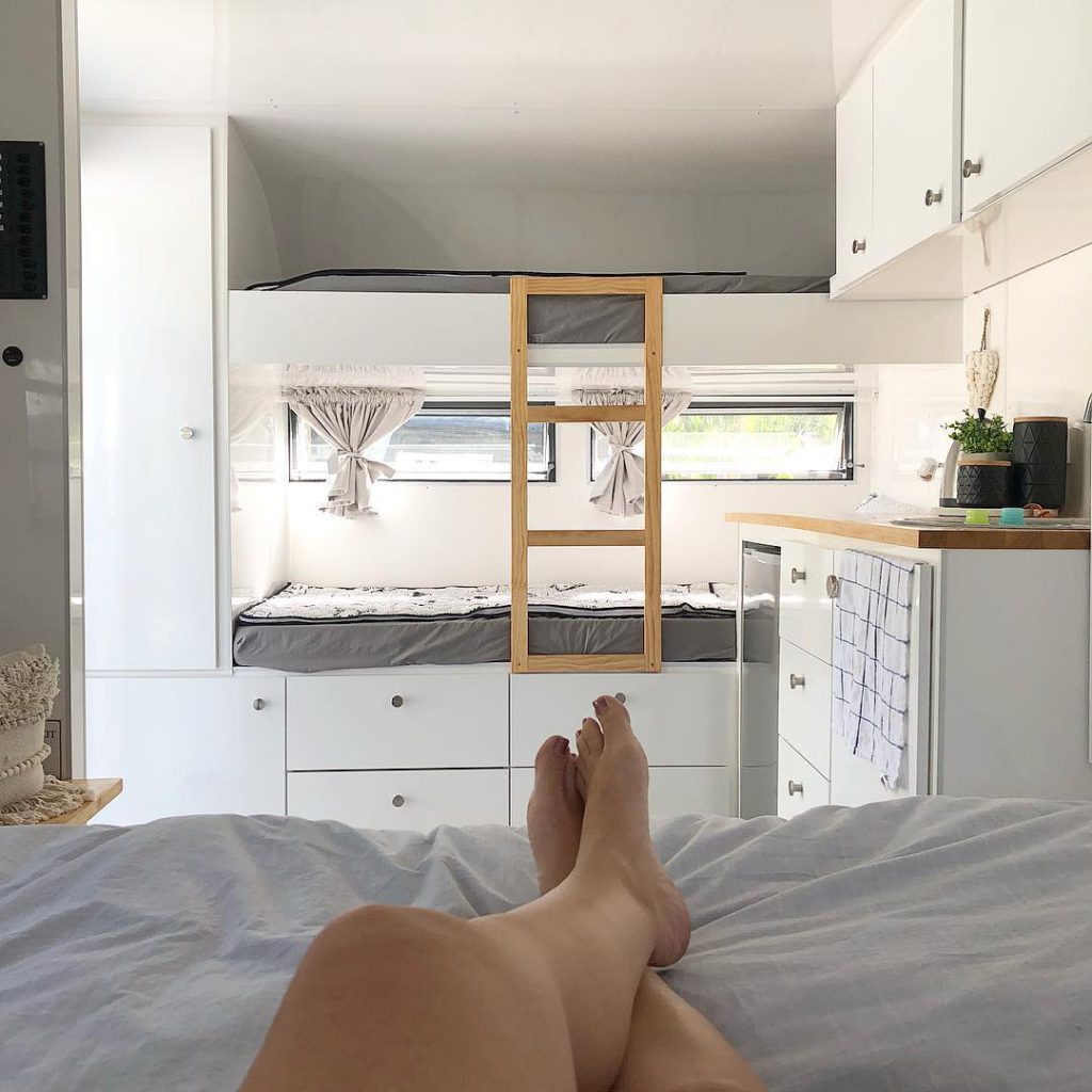 Caravan Bunk Beds Caravan Renovation Series Ben Michelle