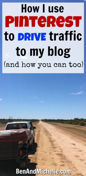 Find out how we use Pinterest to drive traffic to our blog about our road trip around Australia. #pinterestforyourblog
