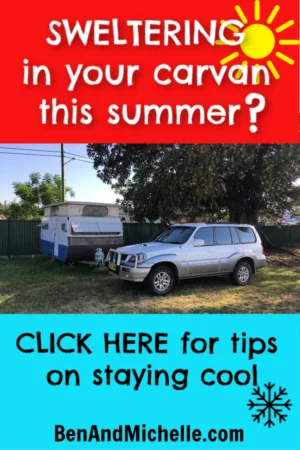 Read our tips on keeping cool in your caravan (RV) during these hot summer months. #PortableAirConditioners