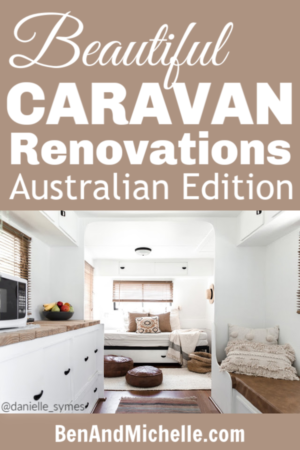 If you're wanting to renovate a caravan, these beautiful DIY caravan makeovers will inspire you! Showcasing 6 revamped caravans right here in Australia, that will give you great caravan makeover ideas! #DIYCaravanMakeovers