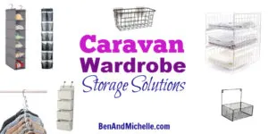 Caravan wardrobe storage solutions