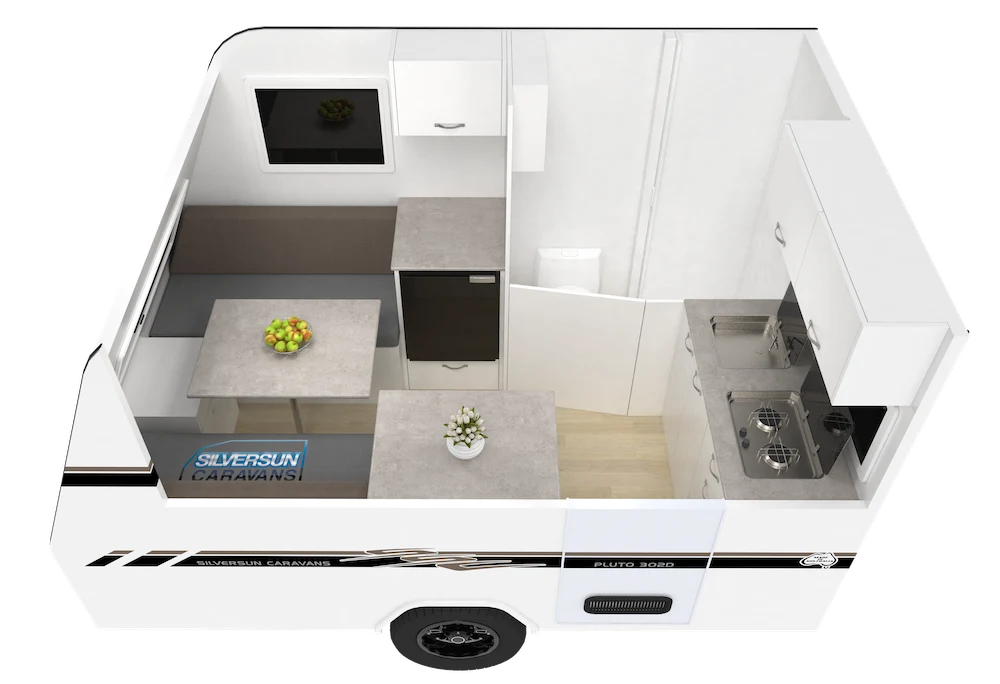 small caravan floorplan