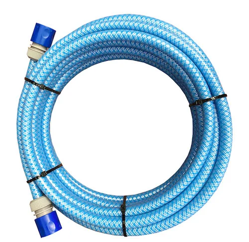 Blue food grade water hose.