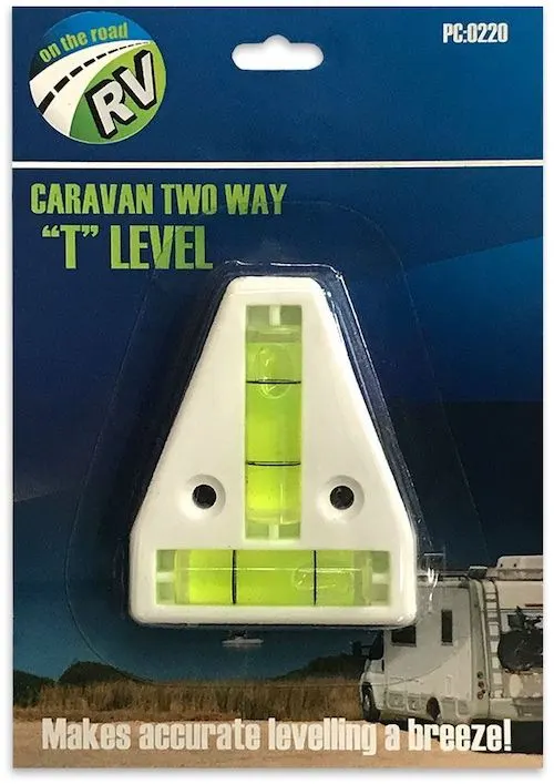 Caravan spirit level.